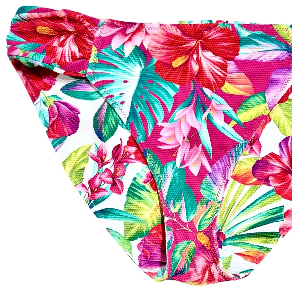 Tommy Bahama Island Cays Fiesta Reversible Shirred Hipster Bikini Bottoms - Picture 10 of 16